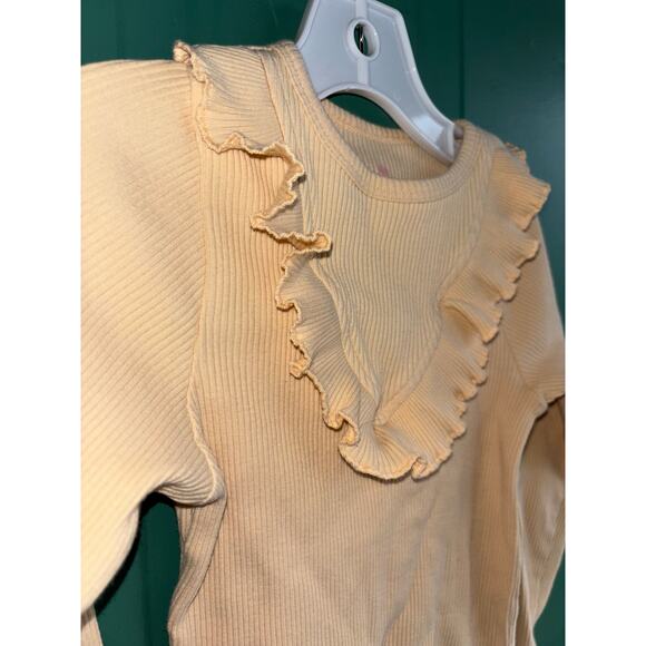 Pink Chicken size 7 beige tan long sleeved top - Picture 3 of 6
